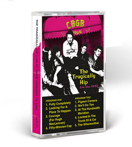 The Tragically Hip - Live at CBGB January 14, 1993 (cassette)